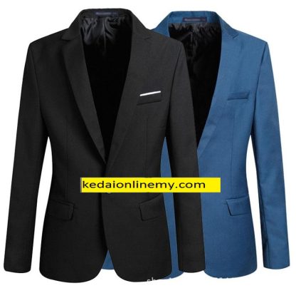 blazer jaket pejabat lelaki slim body badan