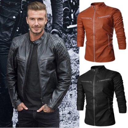 baju-jaket-kulit-pu-motosikal-kalis-air-zip-0990