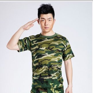 baju tshirt corak askar tentera lenggan pendik