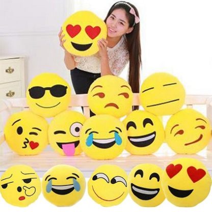 bantal bentul emoji emoticon paling lembut berkualiti hadiah wanita