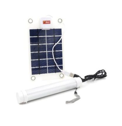 lampu solar panjang panel bateri pelbagai fungsi