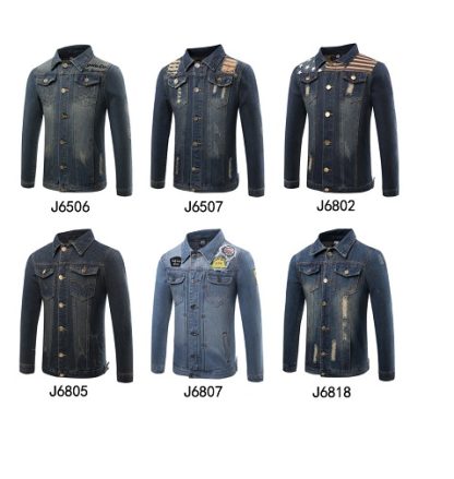 baju jaket kain jeans original tahan lasak lelaki motosikal vv1