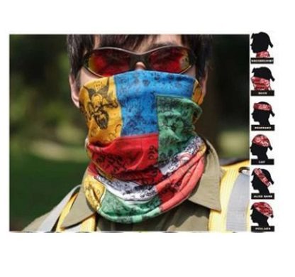 kain sarung muka skaf scarf sukan perkhemahan motosikal basikal corak Mask Headscarf