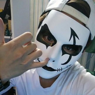 topeng muka penuh hitam putih seram hantu Full Face Scary Mask ghost