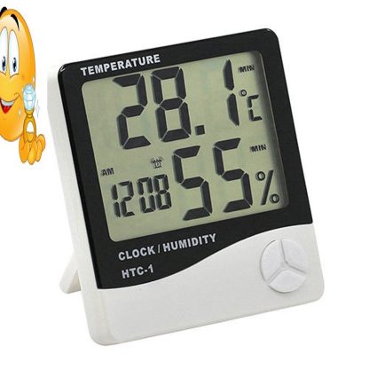 ss74 jam loceng Hygrometer Thermometer bacaan suhu