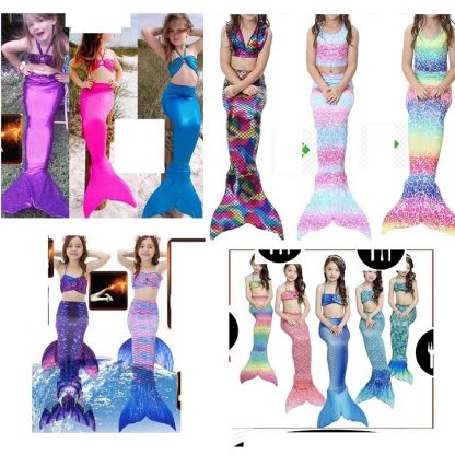 s1285 baju kostum costume ekor ikan duyung perempuan comel